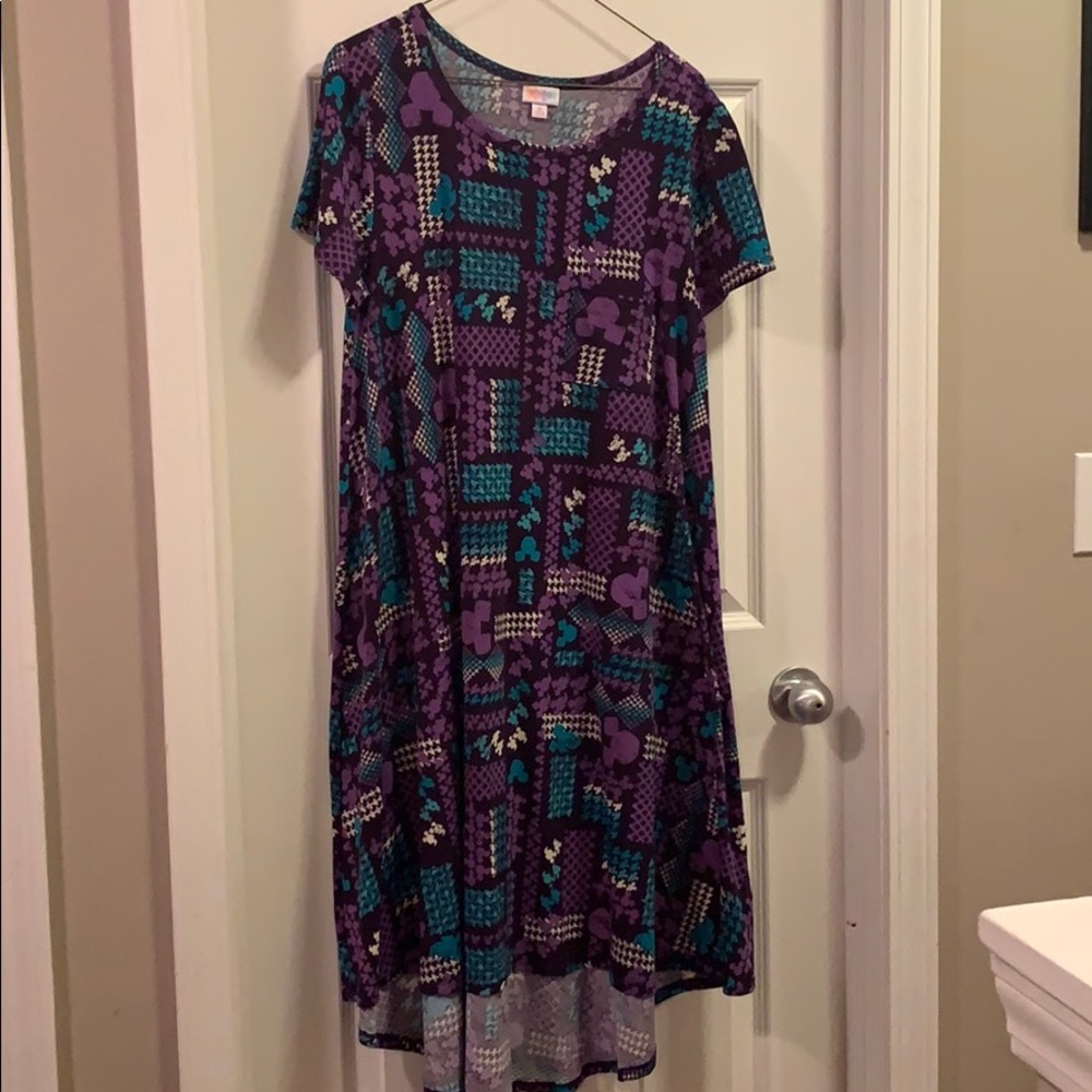 LuLaRoe M Disney Purple Carly EUC